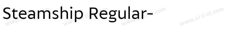 Steamship Regular字体转换